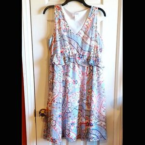 Motherhood Maternity Floral Dress Boho Spring Summer Resortwear Vacation